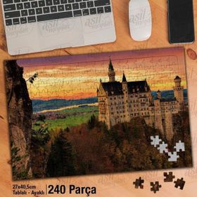 Asil Hobi Mimari Yapı-Kale-Seyahat-Tarihi Bina Yapboz-Ayak Destekli Çerçeveli 240 Parça Puzzle