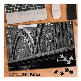 Asil Hobi Mimari Yapı-Köprü-Metal-Köln Yapboz-Ayak Destekli Çerçeveli 240 Parça Puzzle