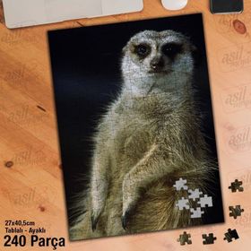 Asil Hobi Mirket-Hayvan-Vahşi Yaşam Yapboz-Ayak Destekli Çerçeveli 240 Parça Puzzle