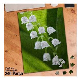 Asil Hobi Müge Çiçeği-Mayıs Çiçeği-Doğa-Bitki Yapboz-Ayak Destekli Çerçeveli 240 Parça Puzzle