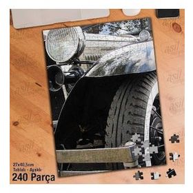 Asil Hobi Muhteşem Eski Ve Antika Araba Yapboz-Ayak Destekli Çerçeveli 240 Parça Puzzle