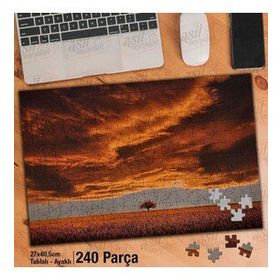 Asil Hobi Muhteşem Gökyüzü-Bulutlar-Ağaçlar Yapboz-Ayak Destekli Çerçeveli 240 Parça Puzzle
