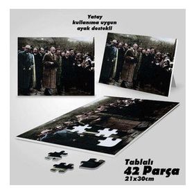 Asil Hobi Mustafa Kemal Atatürk'ün Vatan Ve Millet Sevgisi-Yapboz-Ayak Destekli 42 Parça Puzzle