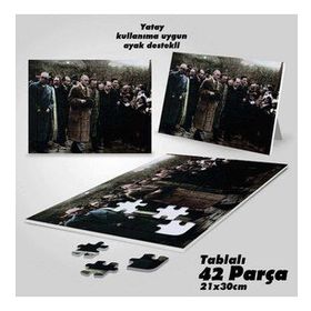 Asil Hobi Mustafa Kemal Atatürk'ün Vatan Ve Millet Sevgisi-Yapboz-Ayak Destekli 42 Parça Puzzle