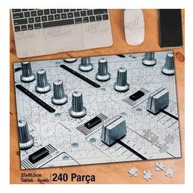 Asil Hobi Müzik-Elektro-Düğmeler-Kayıt Yapboz-Ayak Destekli Çerçeveli 240 Parça Puzzle
