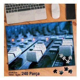 Asil Hobi Müzik-Elektro-Ses-Cihaz-Kayıt Yapboz-Ayak Destekli Çerçeveli 240 Parça Puzzle
