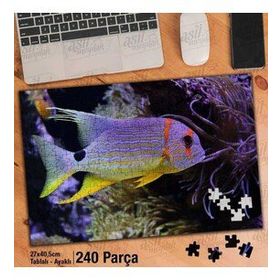 Asil Hobi Okyanus Balığı-Deniz-Sualtı Canlıları Yapboz-Ayak Destekli Çerçeveli 240 Parça Puzzle