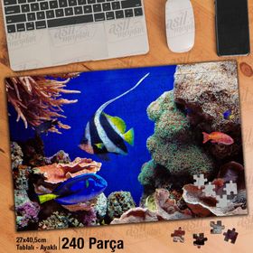 Asil Hobi Okyanus-Sualtı Canlıları Yapboz-Ayak Destekli 240 Parça Puzzle