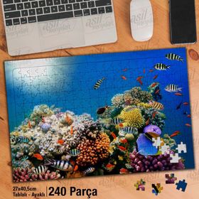 Asil Hobi Okyanus-Sualtı Canlıları Yapboz-Ayak Destekli 240 Parça Puzzle