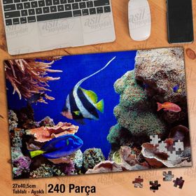 Asil Hobi Okyanus-Sualtı Canlıları Yapboz-Ayak Destekli 240 Parça Puzzle