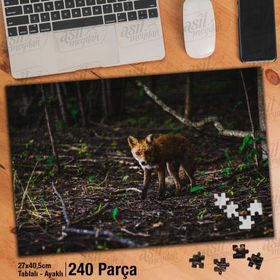Asil Hobi Orman-Yavru Tilki-Vahşi Hayvan Yapboz-Ayak Destekli Çerçeveli 240 Parça Puzzle