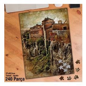 Asil Hobi Ortaçağ İspanya Sanatsal Vintage Serisi Yapboz-Ayak Destekli Çerçeveli 240 Parça Puzzle