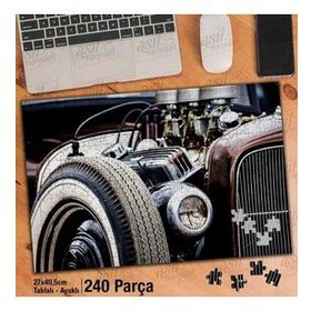 Asil Hobi Oto-Araç-Nostalji-Yakın Poz-Antika Yapboz-Ayak Destekli Çerçeveli 240 Parça Puzzle