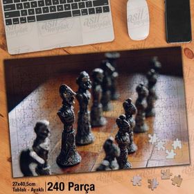 Asil Hobi Oyun-Santaç-Figür Yapboz-Ayak Destekli Çerçeveli 240 Parça Puzzle