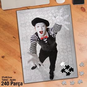 Asil Hobi Palyaço Performansı-Gösteri Yapboz-Ayak Destekli Çerçeveli 240 Parça Puzzle