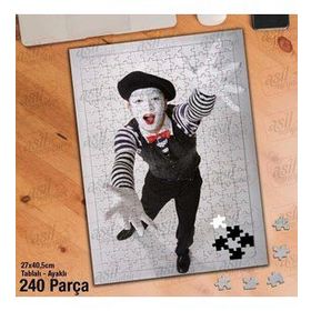 Asil Hobi Palyaço Performansı-Gösteri Yapboz-Ayak Destekli Çerçeveli 240 Parça Puzzle