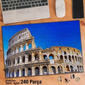 Asil Hobi Panorama-Roma-Mimari-Antik Kent Yapboz-Ayak Destekli Çerçeveli 240 Parça Puzzle
