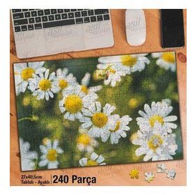 Asil Hobi Papatya-Doğa-Çiçek-Bitki-Peyzaj Yapboz-Ayak Destekli Çerçeveli 240 Parça Puzzle
