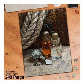 Asil Hobi Parfüm Şişeleri-Halat-Koku Yapboz-Ayak Destekli Çerçeveli 240 Parça Puzzle