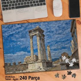 Asil Hobi Pergamon-İzmir Bergama-Antik Kent Yapboz-Ayak Destekli Çerçeveli 240 Parça Puzzle