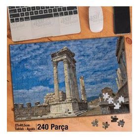 Asil Hobi Pergamon-İzmir Bergama-Antik Kent Yapboz-Ayak Destekli Çerçeveli 240 Parça Puzzle