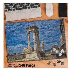 Asil Hobi Pergamon-İzmir Bergama-Antik Kent Yapboz-Ayak Destekli Çerçeveli 240 Parça Puzzle
