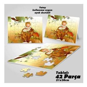 Asil Hobi Peri Masalı-Banyo Yapan Çocuk Yapboz-Ayak Destekli Çerçeveli 42 Parça Puzzle