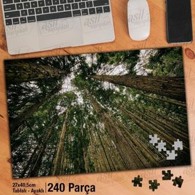 Asil Hobi Perspektif Çekim-Ağaçlar-Gökyüzü-Doğa Yapboz-Ayak Destekli Çerçeveli 240 Parça Puzzle