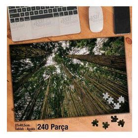 Asil Hobi Perspektif Çekim-Ağaçlar-Gökyüzü-Doğa Yapboz-Ayak Destekli Çerçeveli 240 Parça Puzzle