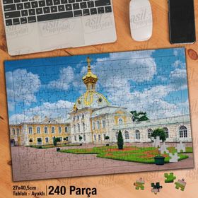 Asil Hobi Petersburg-Petergof Sarayı-Mimari Yapboz-Ayak Destekli Çerçeveli 240 Parça Puzzle