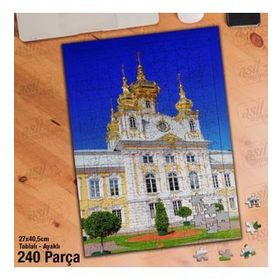 Asil Hobi Petersburg-Petergof Sarayı-Rusya Yapboz-Ayak Destekli Çerçeveli 240 Parça Puzzle