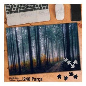 Asil Hobi Peyzaj-Sonbahar-Orman-Ağaçlar Yapboz-Ayak Destekli Çerçeveli 240 Parça Puzzle