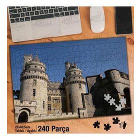 Asil Hobi Pierrefonds Kalesi-Fransa-Mimari Yapboz-Ayak Destekli Çerçeveli 240 Parça Puzzle