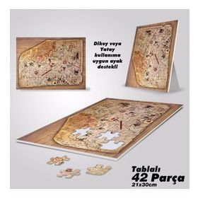 Asil Hobi Piri Reis-Yapboz-Ayak Destekli Çerçeveli 42 Parça Puzzle