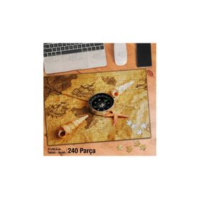 Asil Hobi Pusula-Harita-Deniz Yıldızı Yapboz-Ayak Destekli Çerçeveli 240 Parça Puzzle
