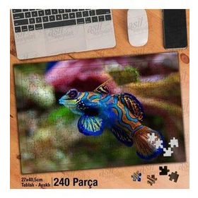 Asil Hobi Renkli Okyanus Balığı-Doğa-Deniz Yapboz-Ayak Destekli Çerçeveli 240 Parça Puzzle