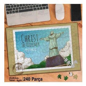 Asil Hobi Rio De Janeiro-Şehir-Brezilya-Çizim Yapboz-Ayak Destekli Çerçeveli 240 Parça Puzzle
