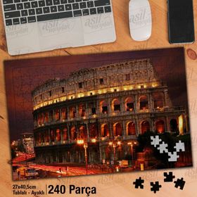 Asil Hobi Roma-İtalya-Antik Kent-Mimari Yapboz-Ayak Destekli Çerçeveli 240 Parça Puzzle