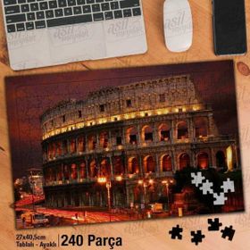 Asil Hobi Roma-İtalya-Antik Kent-Mimari Yapboz-Ayak Destekli Çerçeveli 240 Parça Puzzle