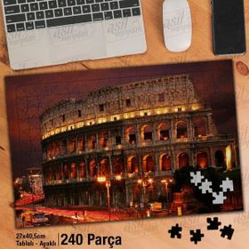 Asil Hobi Roma-İtalya-Antik Kent-Mimari Yapboz-Ayak Destekli Çerçeveli 240 Parça Puzzle