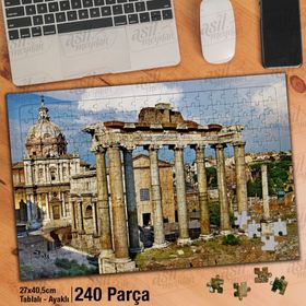 Asil Hobi Roma-Tarihi Sütunlar-Mimari-Otantik Yapboz-Ayak Destekli Çerçeveli 240 Parça Puzzle
