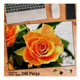 Asil Hobi Rose-Turuncu Güller-Peyzaj-Doğa Yapboz-Ayak Destekli Çerçeveli 240 Parça Puzzle