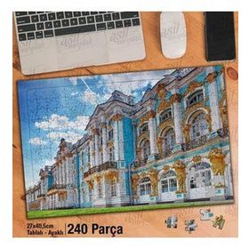 Asil Hobi Rusya'nın Katherine Sarayı-Mimari Yapboz-Ayak Destekli Çerçeveli 240 Parça Puzzle