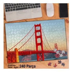 Asil Hobi San Francisco-Gate Köprüsü-Yapboz-Ayak Destekli 240 Parça Puzzle
