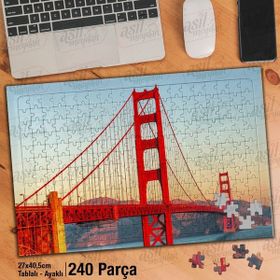 Asil Hobi San Francisco-Gate Köprüsü-Yapboz-Ayak Destekli 240 Parça Puzzle
