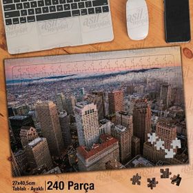 Asil Hobi San Francisco-Gökdelen-Manzara-Yapboz-Ayak Destekli 240 Parça Puzzle