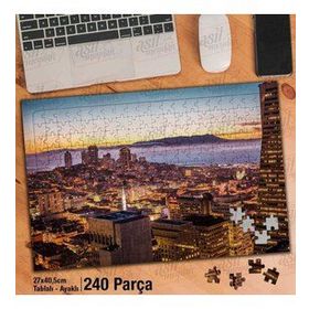 Asil Hobi San Francisco Körfez Bölgesi-Manzara-Yapboz-Ayak Destekli 240 Parça Puzzle