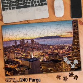 Asil Hobi San Francisco Körfez Bölgesi-Manzara-Yapboz-Ayak Destekli 240 Parça Puzzle