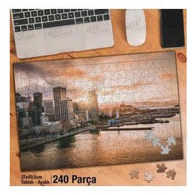 Asil Hobi San Francisco-Şehrin Günbatımı-Manzara-Yapboz-Ayak Destekli 240 Parça Puzzle