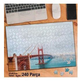 Asil Hobi San Francisco-Sisli Gate Köprüsü-Yapboz-Ayak Destekli 240 Parça Puzzle
